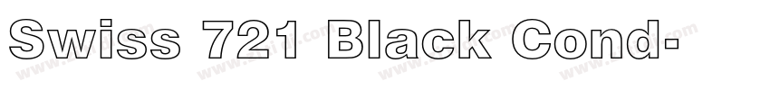 Swiss 721 Black Cond字体转换